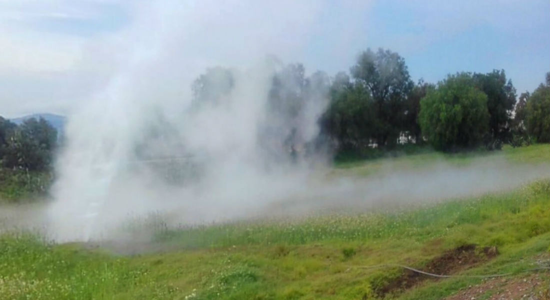 VIDEO: Puebla amanece con fuga de gas en ducto de Pemex