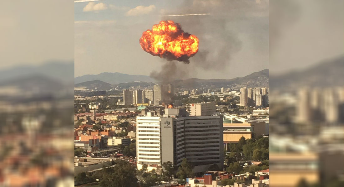 VIDEO: Así se vio la fuerte explosión en fábrica de la Cuauhtémoc