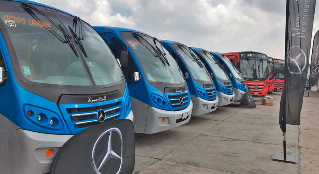 ¡De lujo! Mexiquenses gozarán microbuses Mercedes Benz