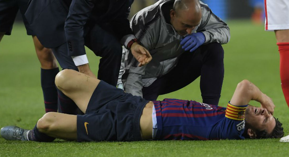 VIDEO: Messi sufre terrible fractura; no jugará clásico contra el Real Madrid