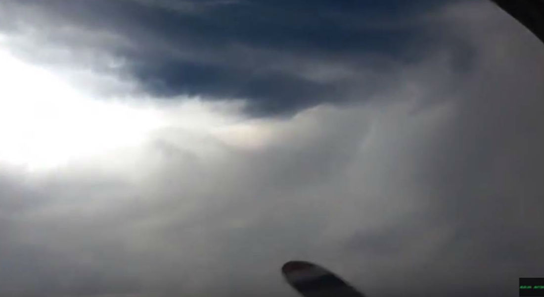 VIDEO: Así se ve el impactante ojo del huracán Michael desde un avión