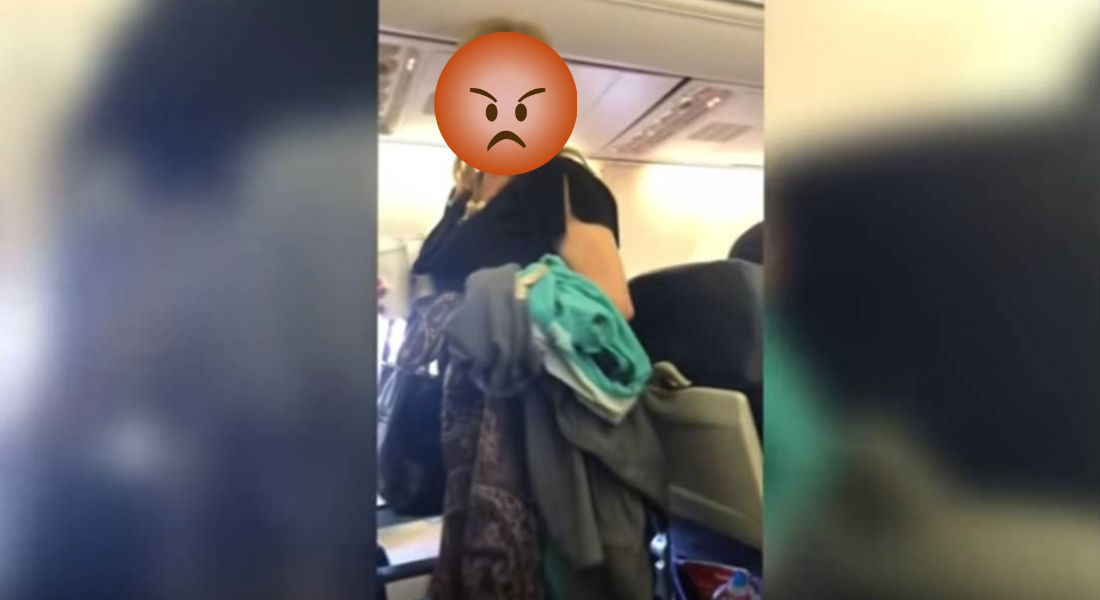VIDEO: Pasajera racista desquicia un vuelo a Houston