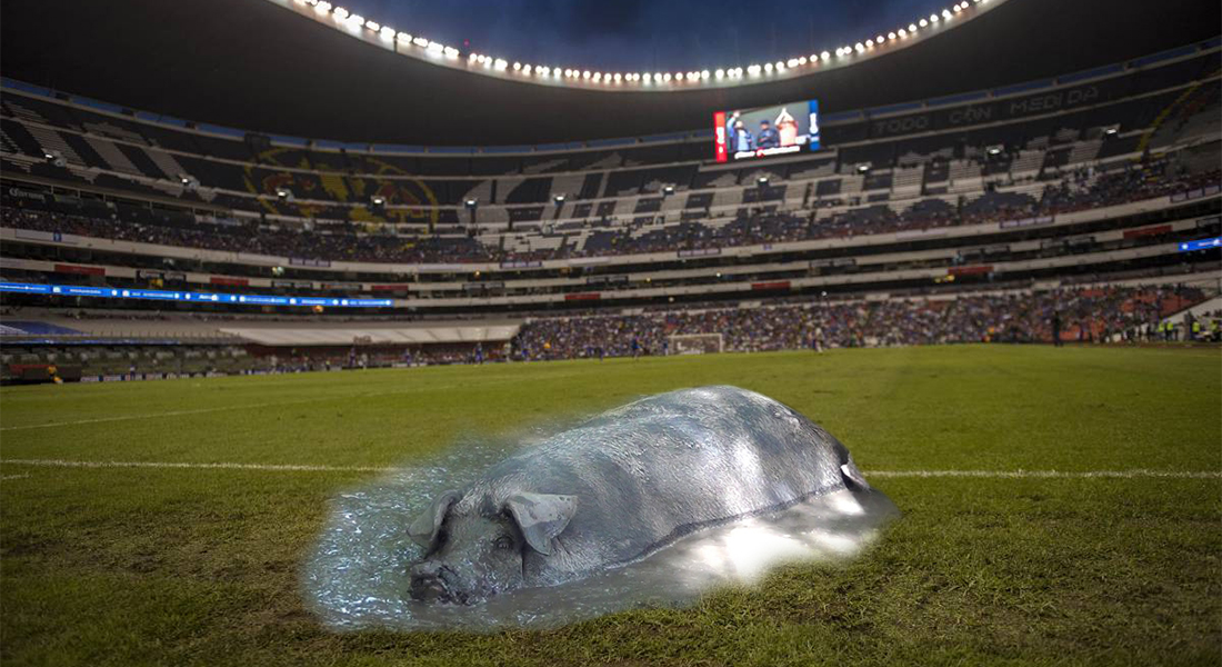 Estado de la cancha del Estadio Azteca angustia a la Liga de futbol