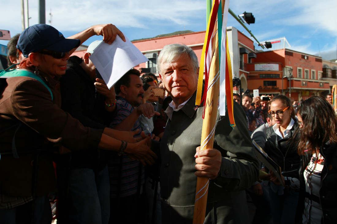 Andrés Manuel es respaldado por los Pueblos Indígenas