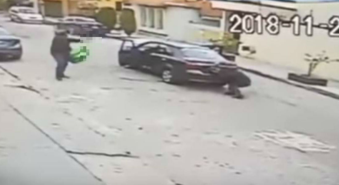 VIDEO: Captan enfrentamiento entre policías y ladrones en San Luis Potosi