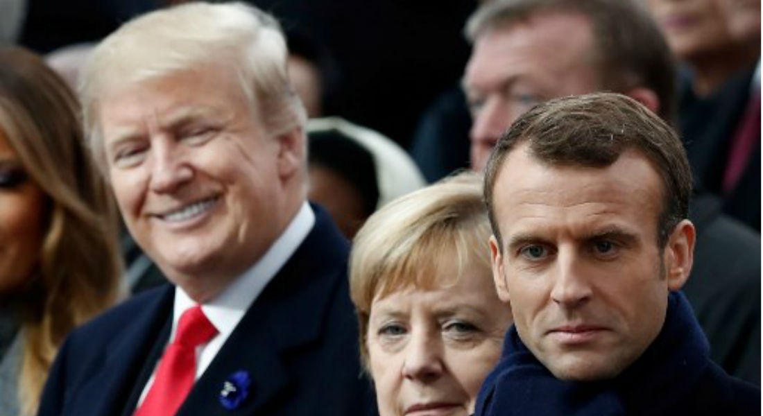 Trump se burla de Macron y su baja popularidad