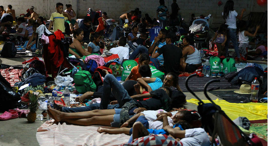 Segunda caravana de migrantes llega a la Ciudad de México 