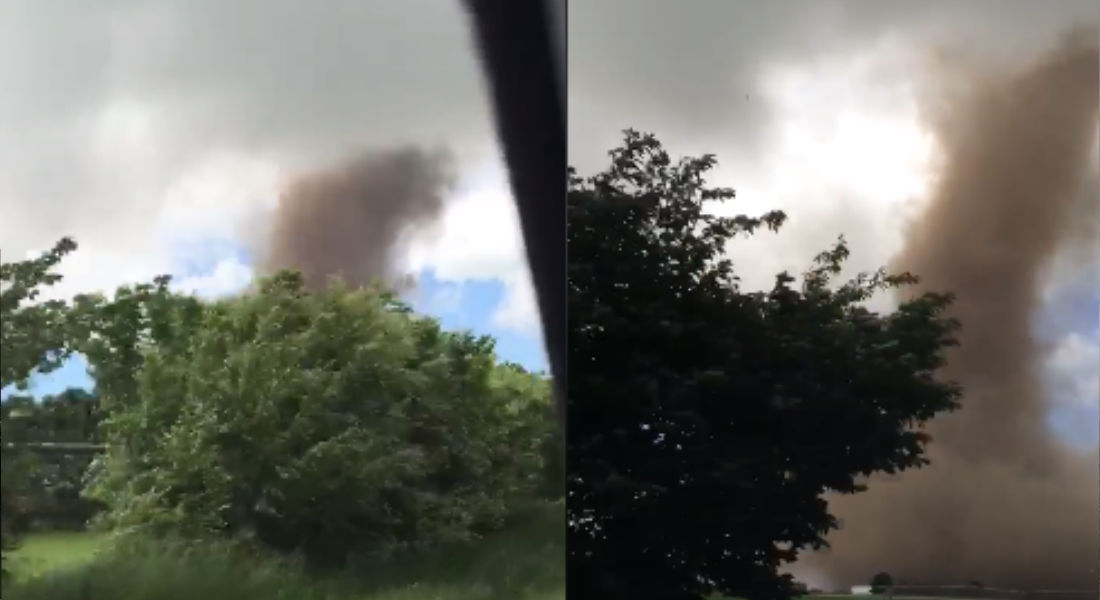 VIDEO: Enorme tornado atrapa a familia, “los niños se quedaron petrificados”