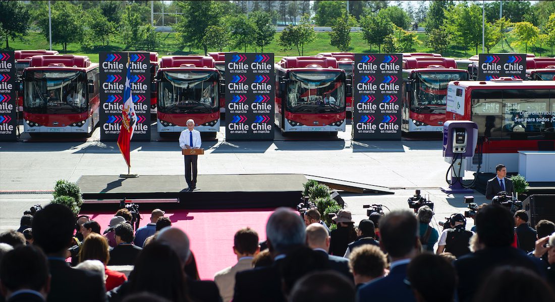 Chile ya tiene autobuses eléctricos para el transporte público