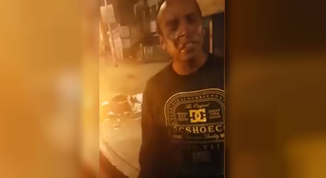 VIDEO: Quería perico y le dan harina, para colmo se queja con la policía