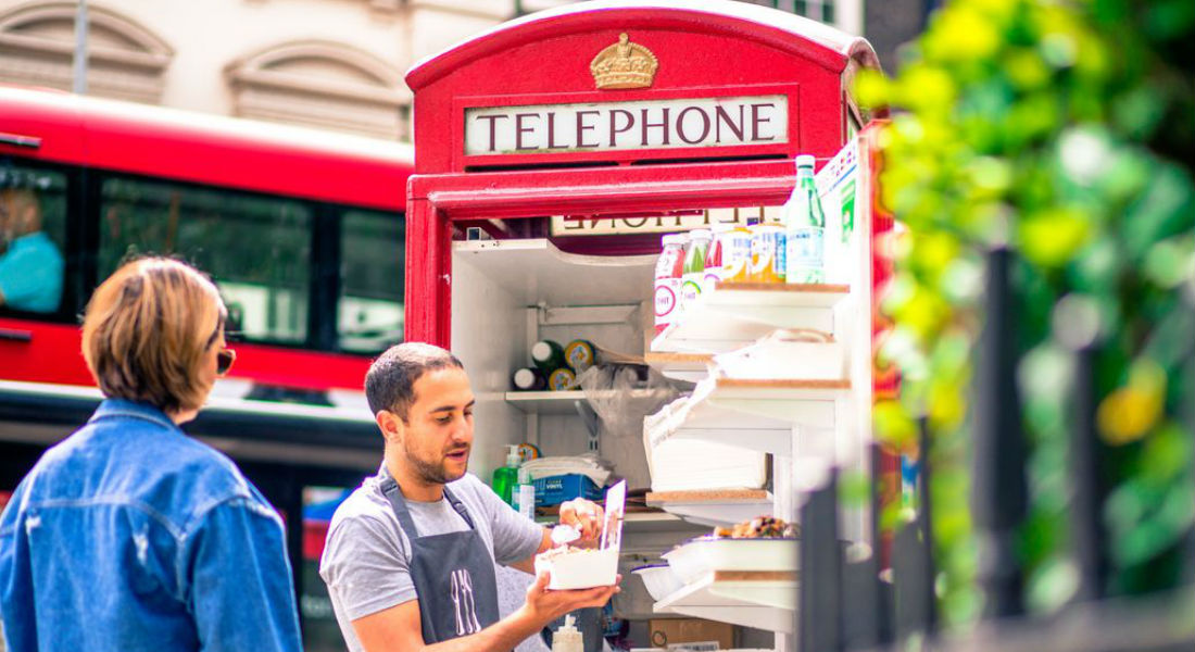 Cabinas de teléfono londinenses ahora ofrecen café, libros y comida