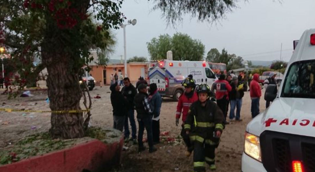 VIDEO: Explosión de pirotecnia cobra cinco vidas en Tequisquiapan