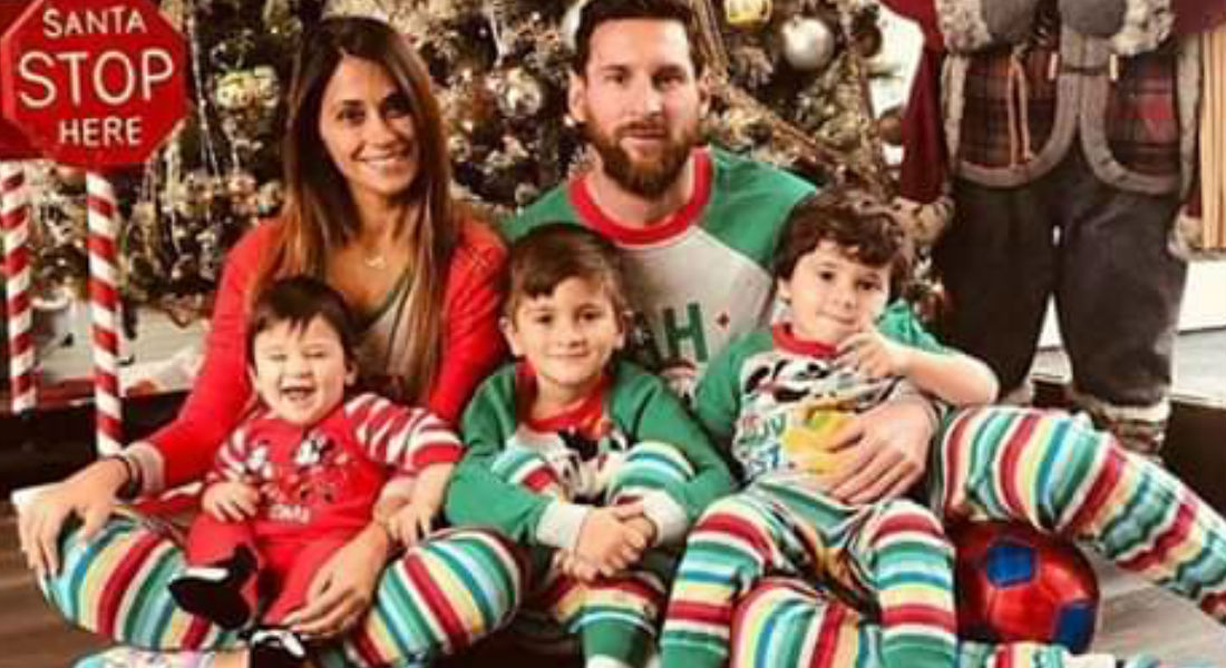 Foto navideña de Messi y familia causa euforia en redes sociales