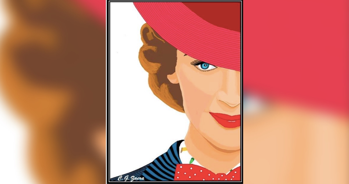 Señora de 88 años hace con Paint un increíble póster de Mary Poppins