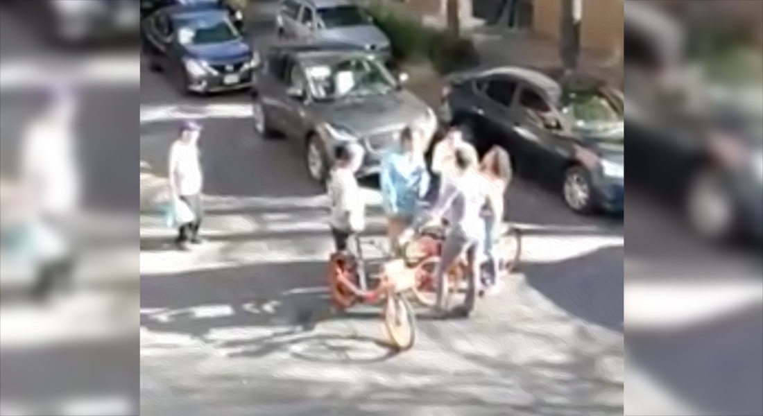 VIDEO: Ciclista fue embestida por conductor de auto de lujo