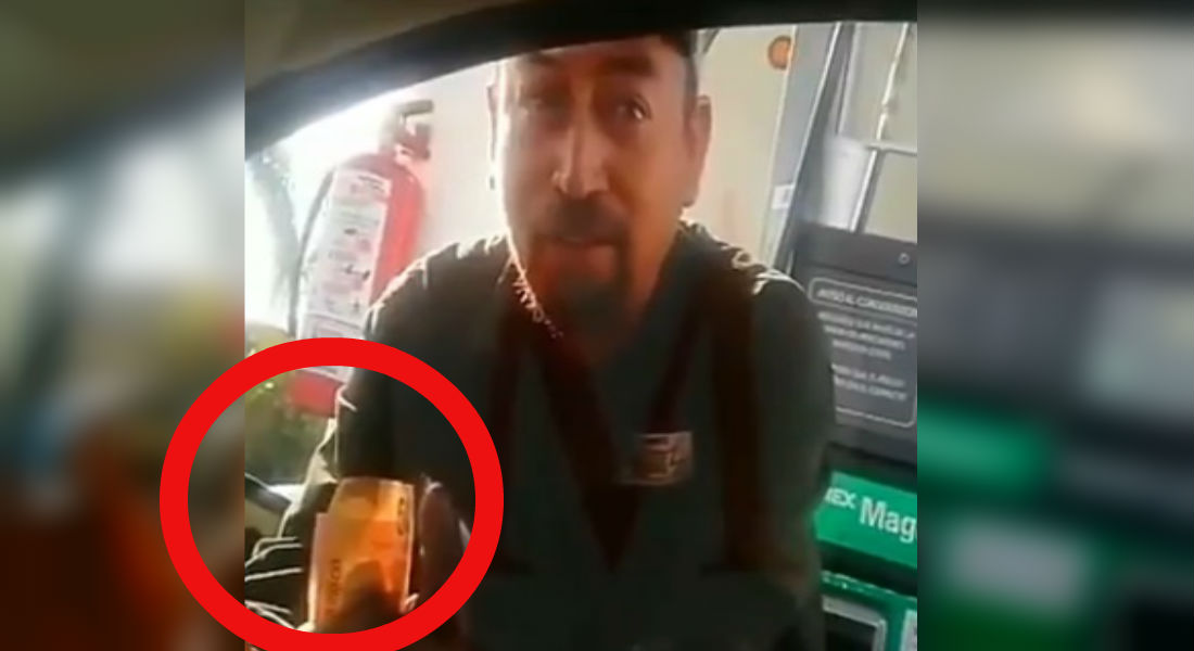 VIDEO: Despachador pide propina extra para surtir gasolina
