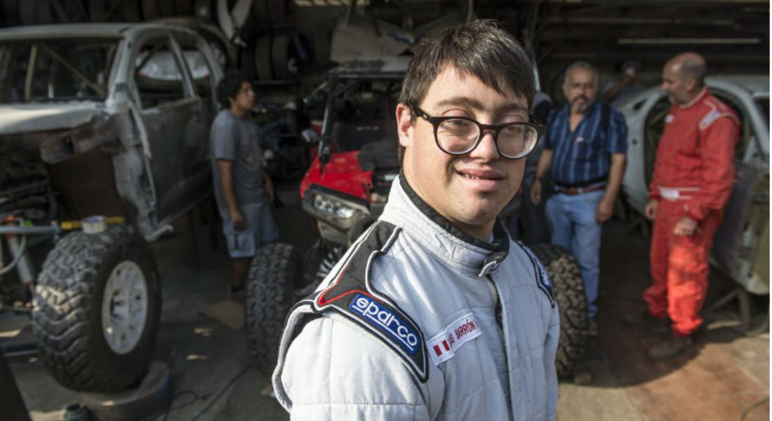 Copiloto con síndrome de Down estará en Rally Dakar 2019