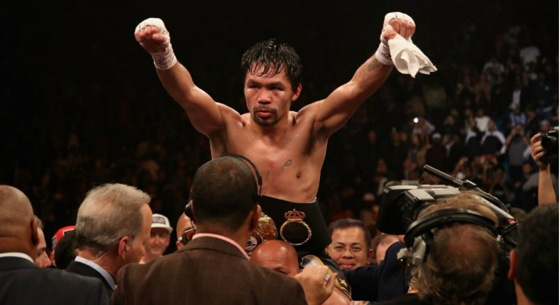 Pacquiao pide a Mayweather tras vencer a Broner