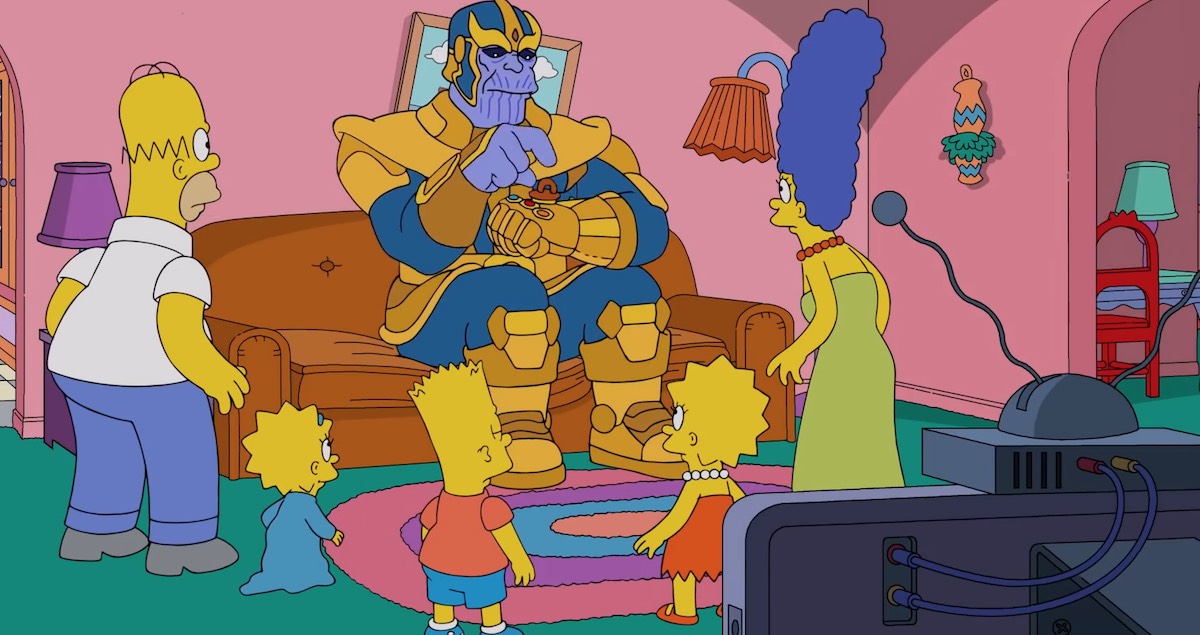 Mira a Thanos destruir a (casi) todos Los Simpson