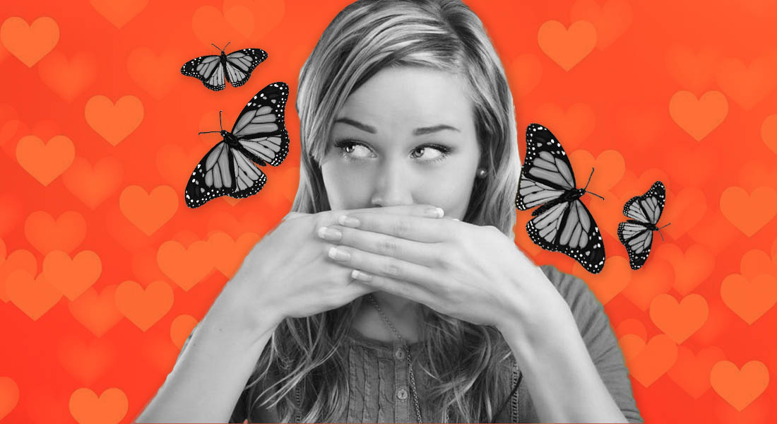 Joven se come 15 mariposas para saber qué se siente estar enamorada