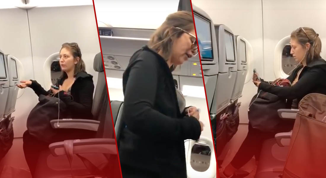 VIDEO: Mujer escupe a bebé en avión… no quería viajar a su lado