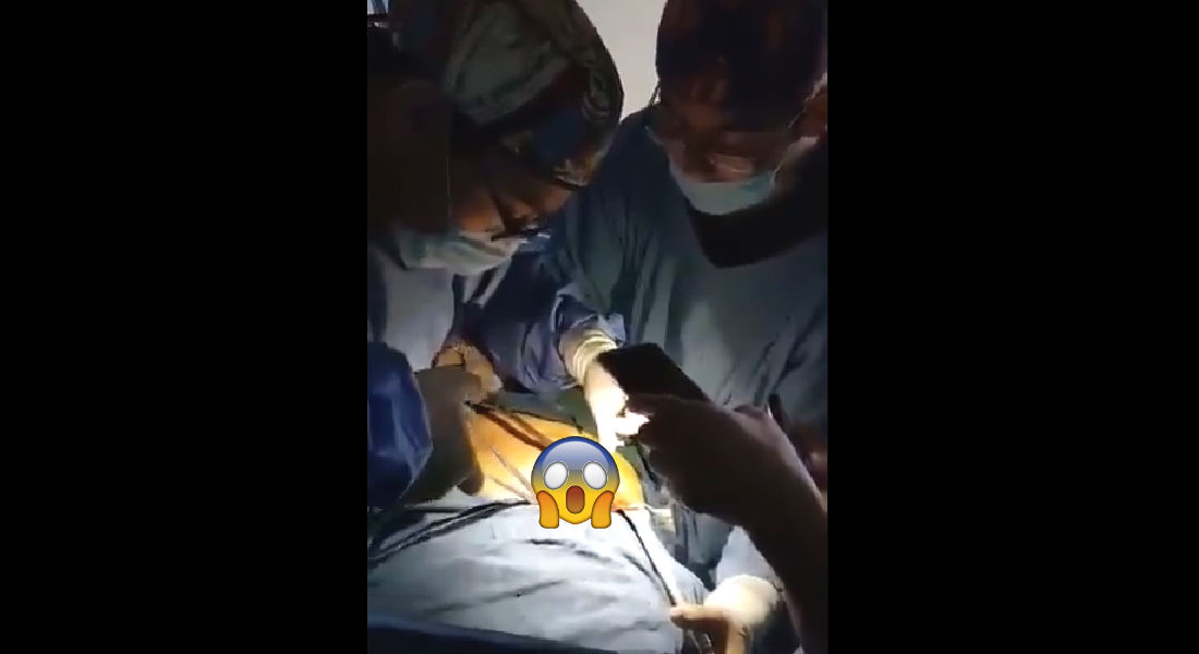 VIDEO: ¡Sin luz! Doctores alumbran cirugía con celular