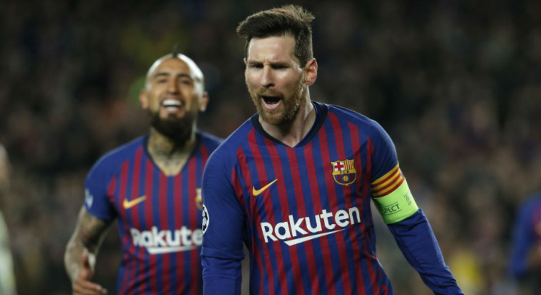 ¡Messi! Con doblete califica al Barcelona a cuartos de final de la Champions