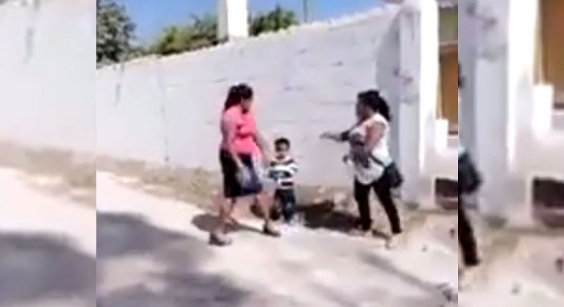 VIDEO: Mujer patea a niño de dos años en “argüende” familiar