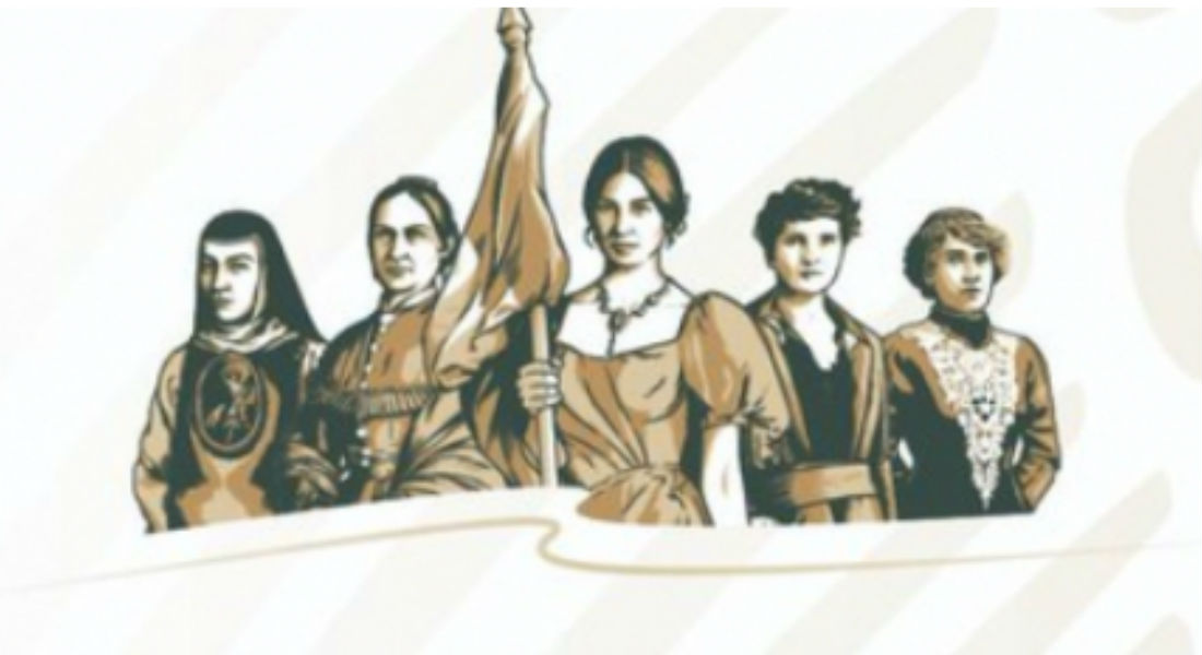 Mujeres aparecen en logo institucional de gobierno federal este 8 de marzo