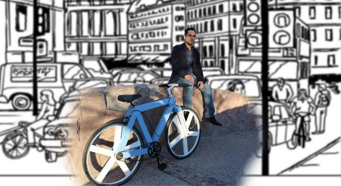 Joven mexicano crea bicicleta de cartón totalmente funcional