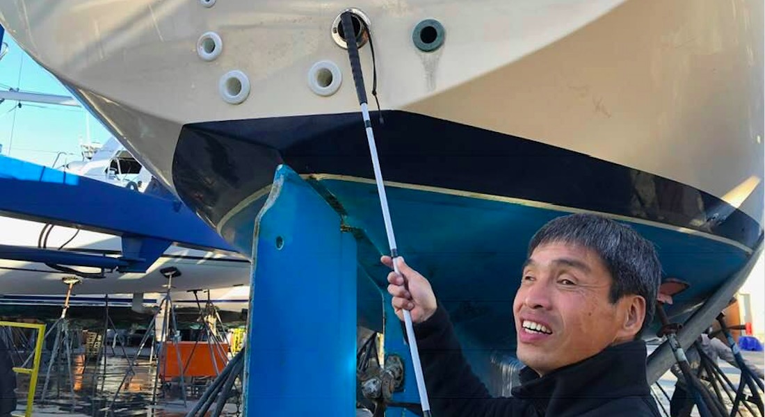 Este japonés es el primer ciego en cruzar el Pacífico a vela