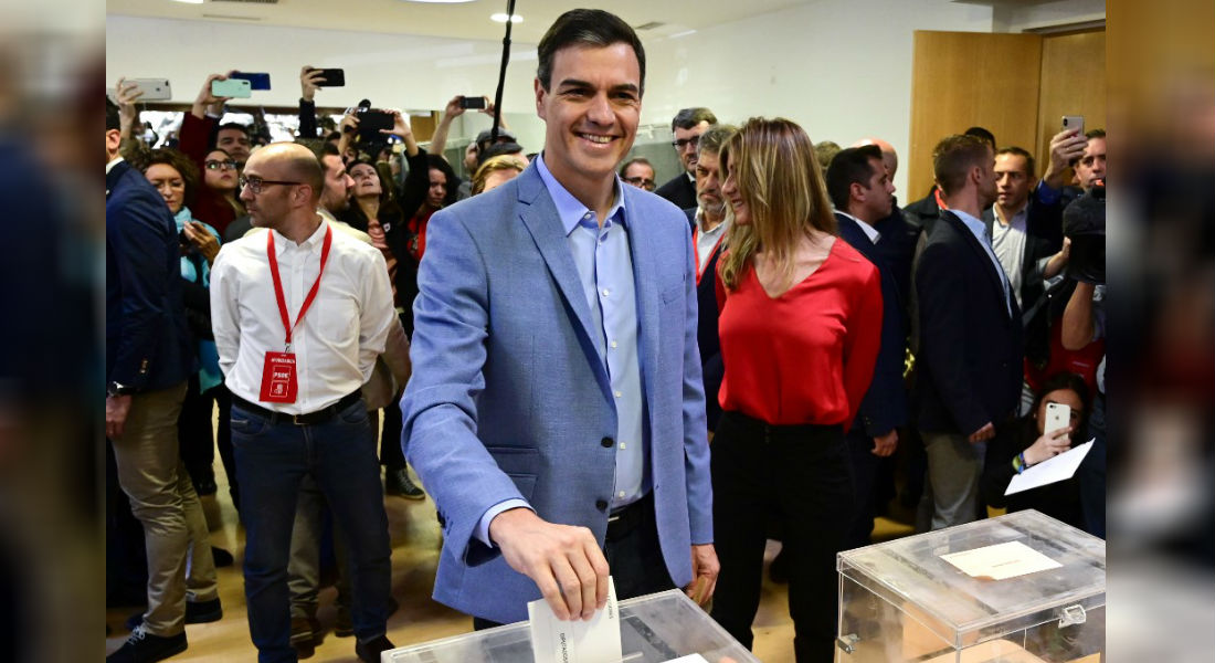 Pedro Sánchez y el PSOE ganan las elecciones en España