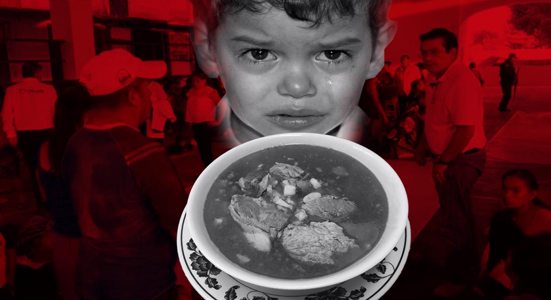 Por comer pozole, 200 infantes se intoxicaron en la celebración del Día del Niño