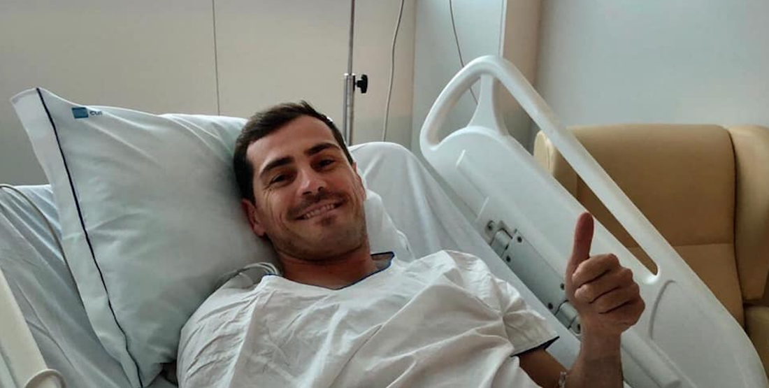 Iker Casillas se recupera y agradece al mundo deportivo