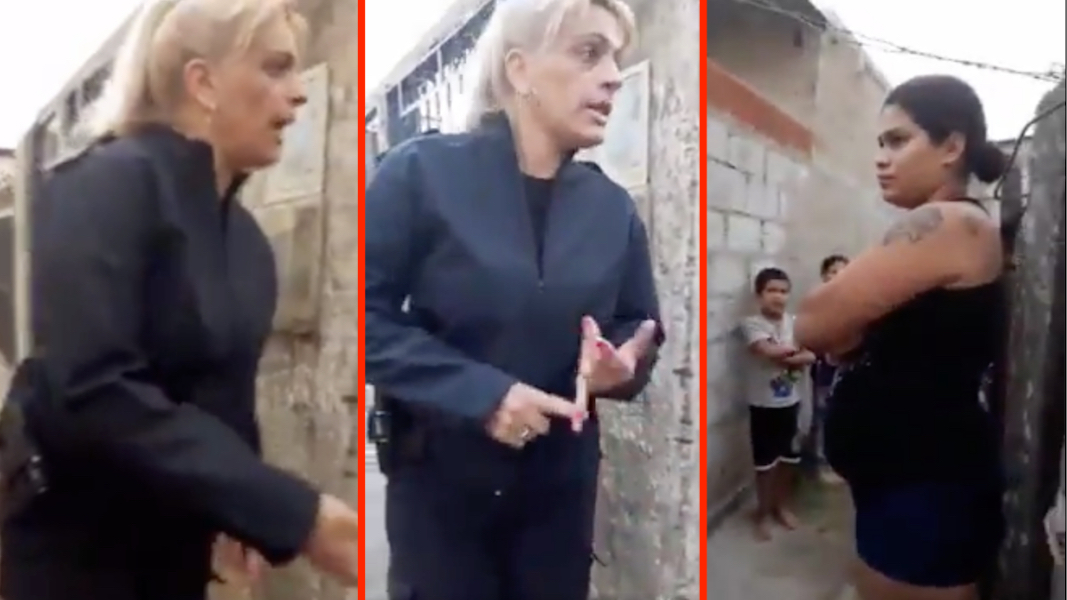 VIDEO: Mujer policía da increíble lección a dueña de perro maltratado