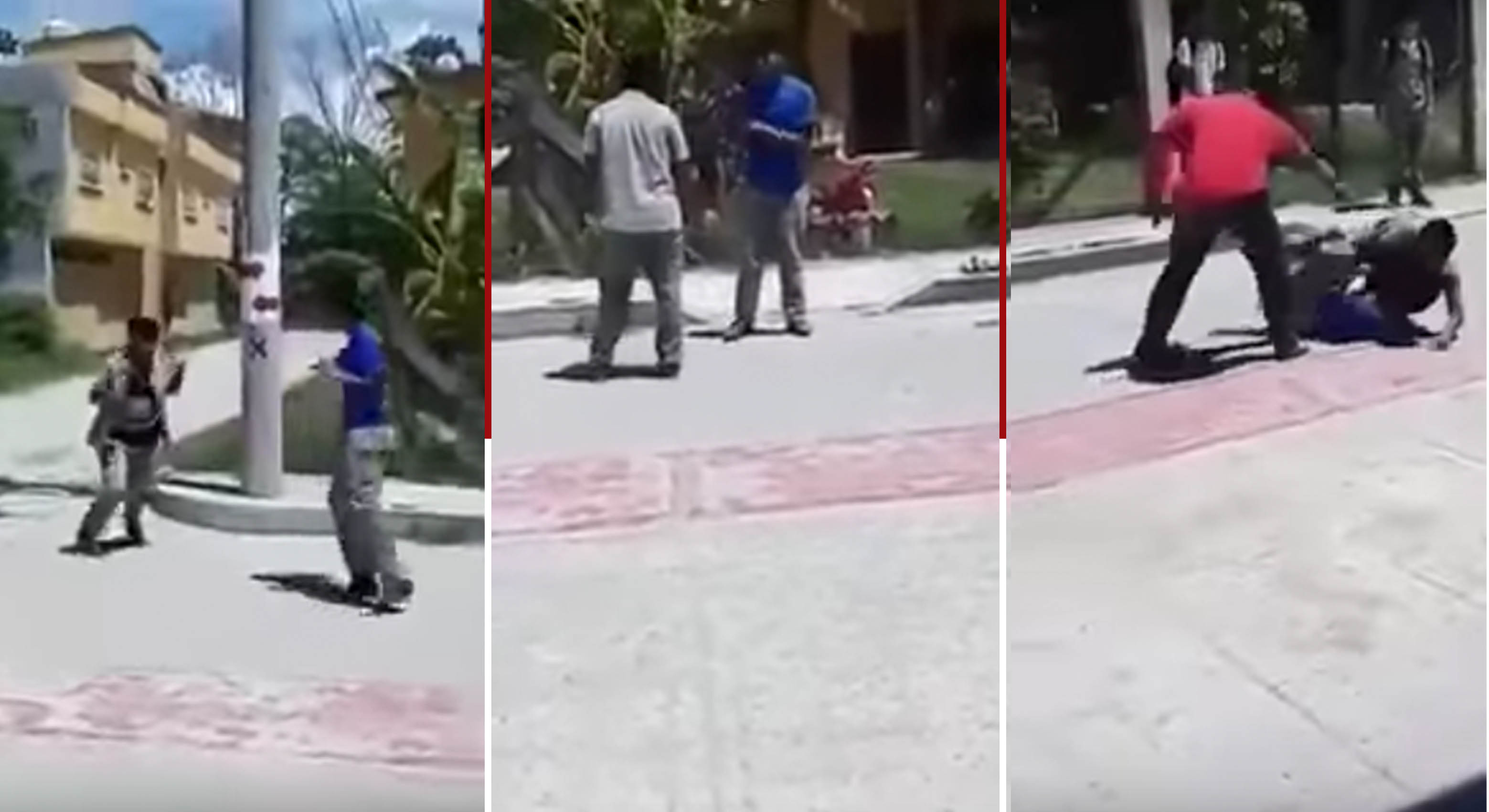 VIDEO: A “cinturonazos” maestro separa a alumnos peleoneros en Chiapas