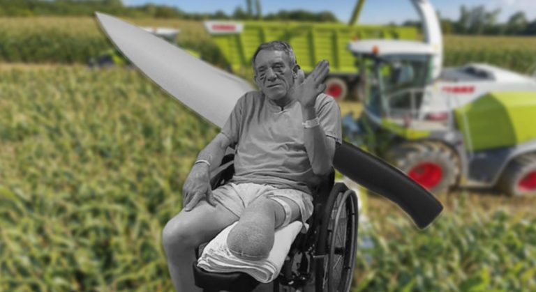 Kurt Kaser en silla de ruedas