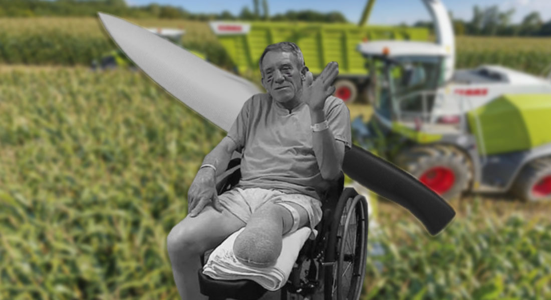 Tuve que cortarme una pierna para salvar mi vida, dijo Kurt Kaser en silla de ruedas