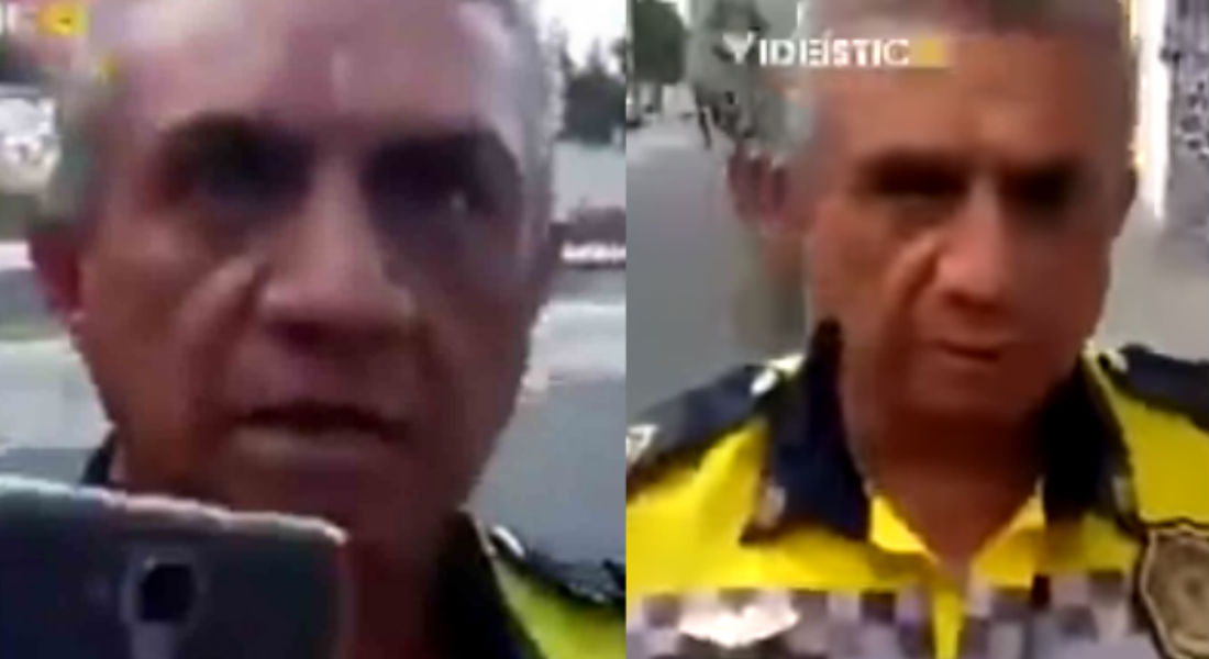 VIDEO: Policía prepotente amenaza a ciudadano por grabarlo “en la movida”