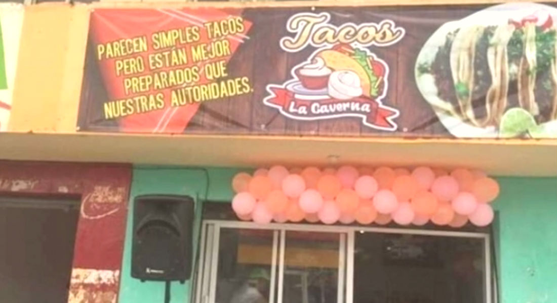 Ordenan quitar anuncio que vende tacos «mejor preparados que las autoridades”