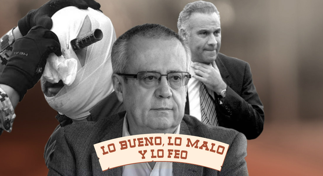 Juan Collado, Carlos Urzúa y cuchillo en el ojo