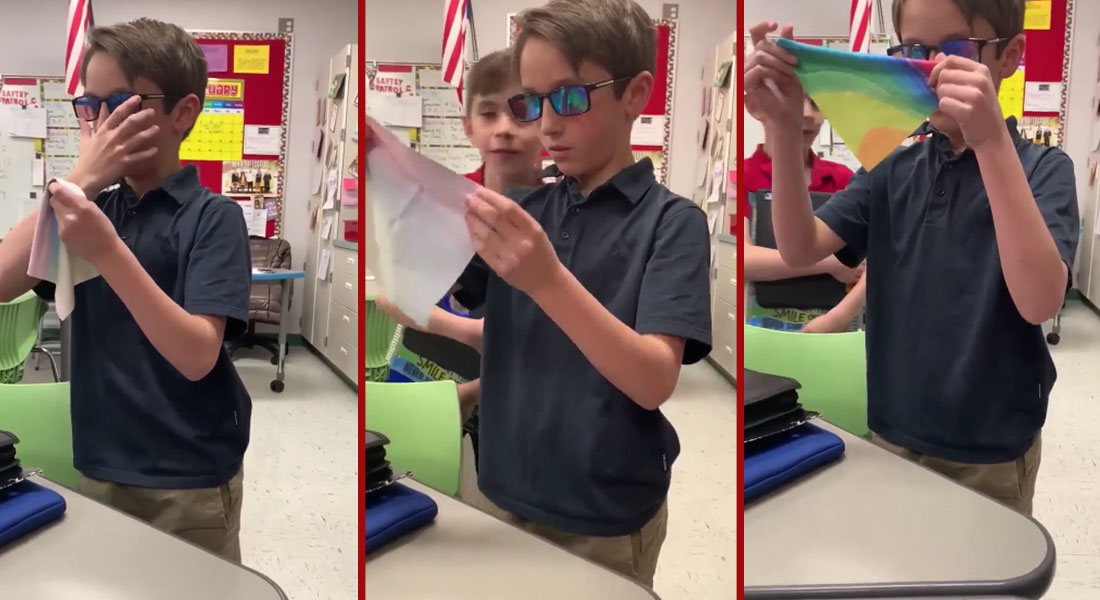 VIDEO: Niño juntó dinero para comprar lentes a su amigo con daltonismo