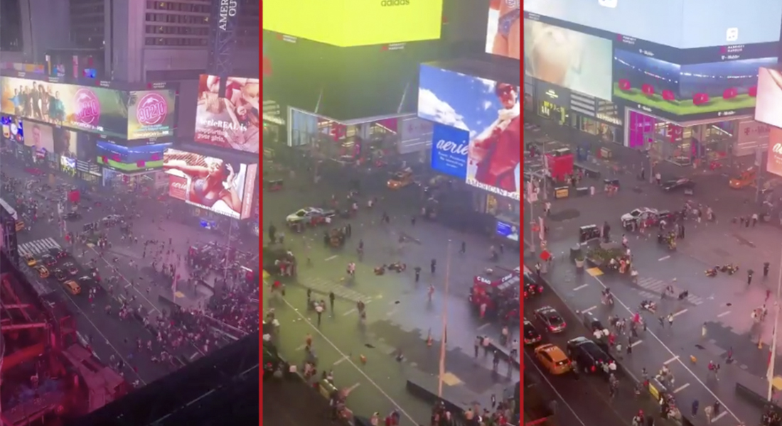 VIDEO: Estampida en Nueva York por temor a otro tiroteo