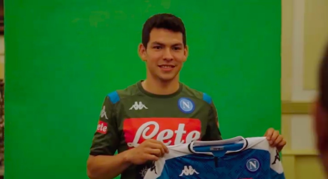 El ‘Chucky’ Lozano ya está en el Napoli y entrena con Ancelotti