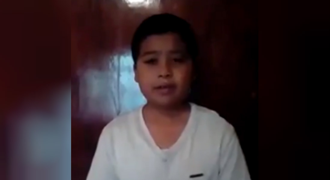 VIDEO: Niño pide a AMLO «no lo deje morir» por falta de quimioterapia