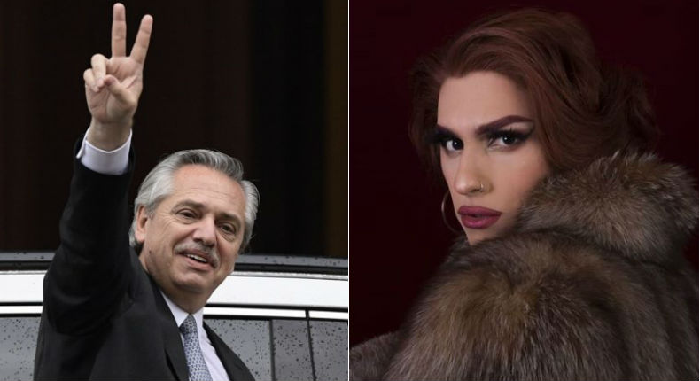 Presidente de Argentina presume creatividad de su hijo Drag Queen