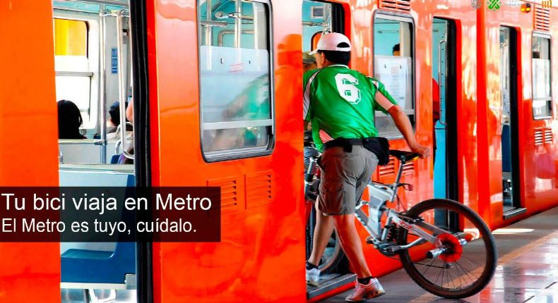 Guía para viajar con tu bici en el Metro de la CDMX ¡todos los días!