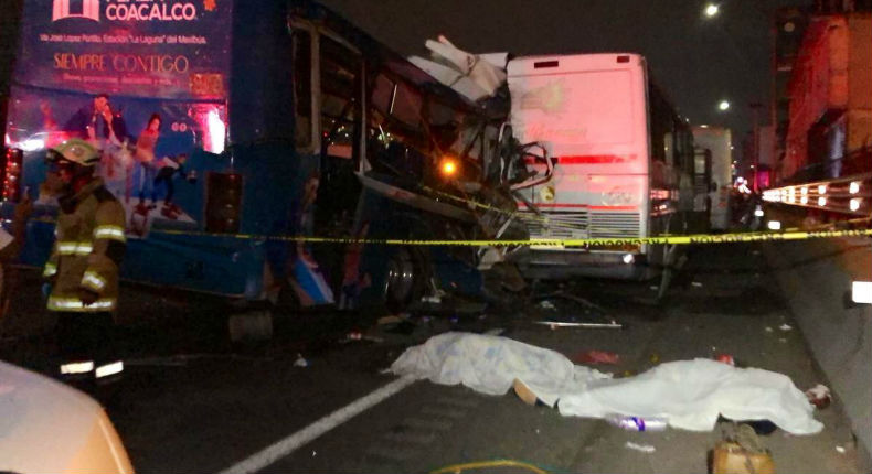 Se reportan 13 personas muertas tras accidente en la México-Pachuca
