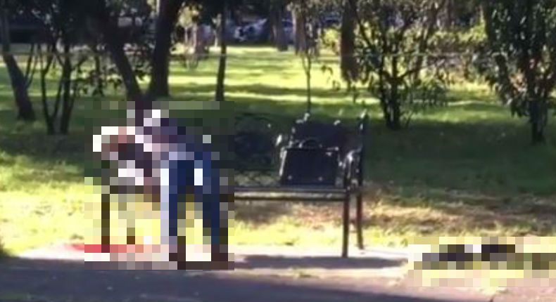 VIDEO: Hombre le dispara a su pareja y luego se suicida en la Alameda Sur
