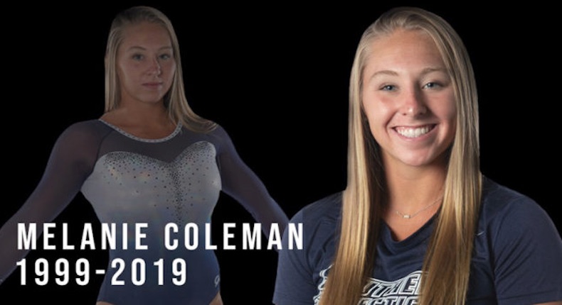 Tras accidente en entrenamiento fallece Melanie Coleman, gimnasta de 20 años